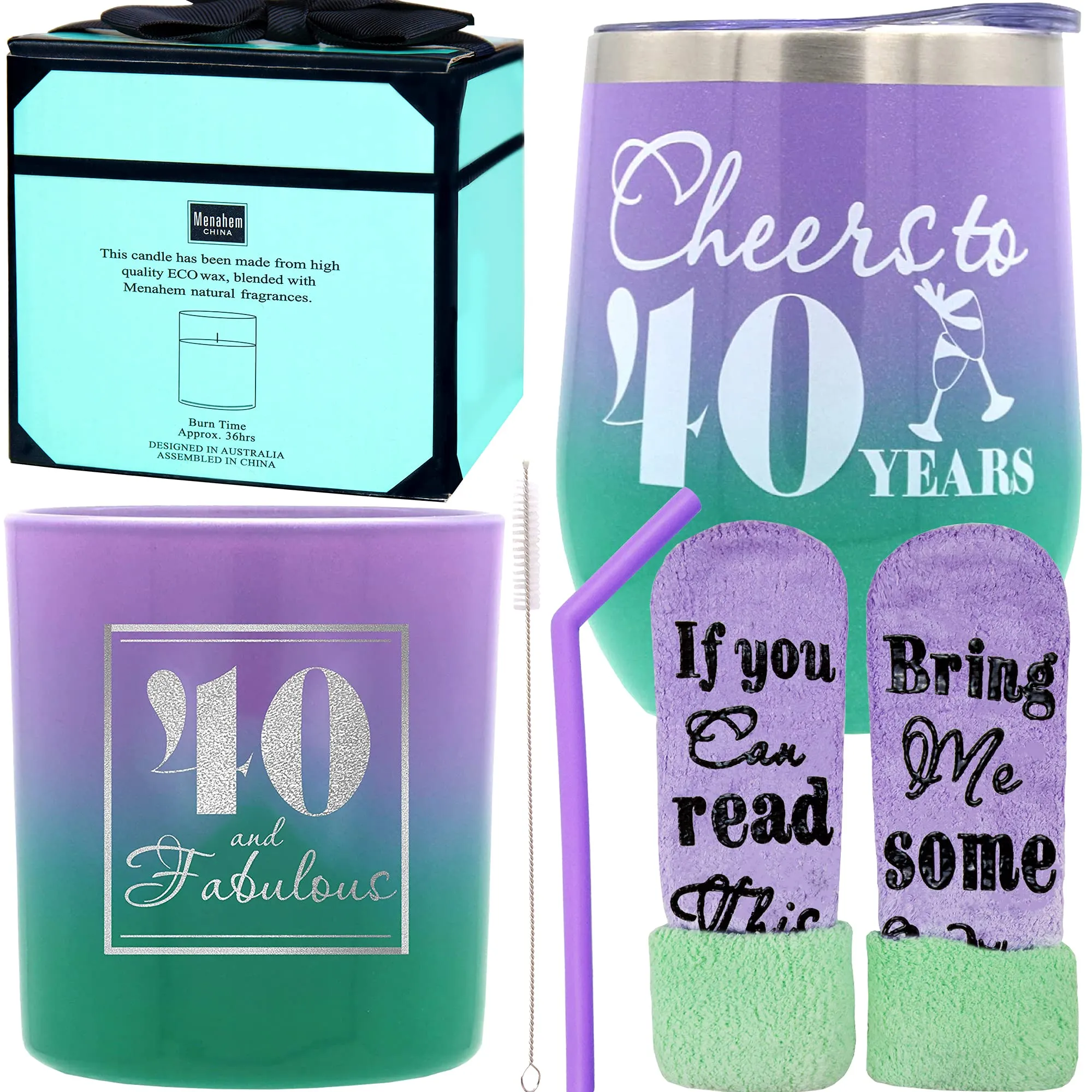 40th Birthday, 40th Birthday Gift for Women, 40 and Fabulous, Gift for 40 Year Old Women