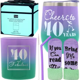 40th Birthday, 40th Birthday Gift for Women, 40 and Fabulous, Gift for 40 Year Old Women