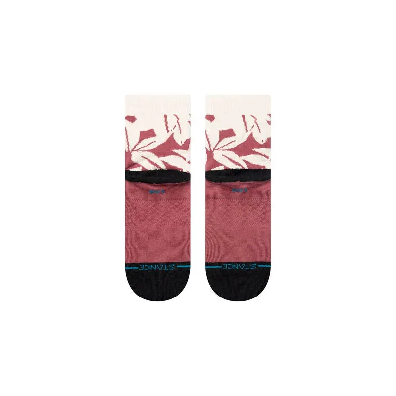 Adult Quarter Socks - Ke Nui Qrt - Rebel Rose - FINAL SALE