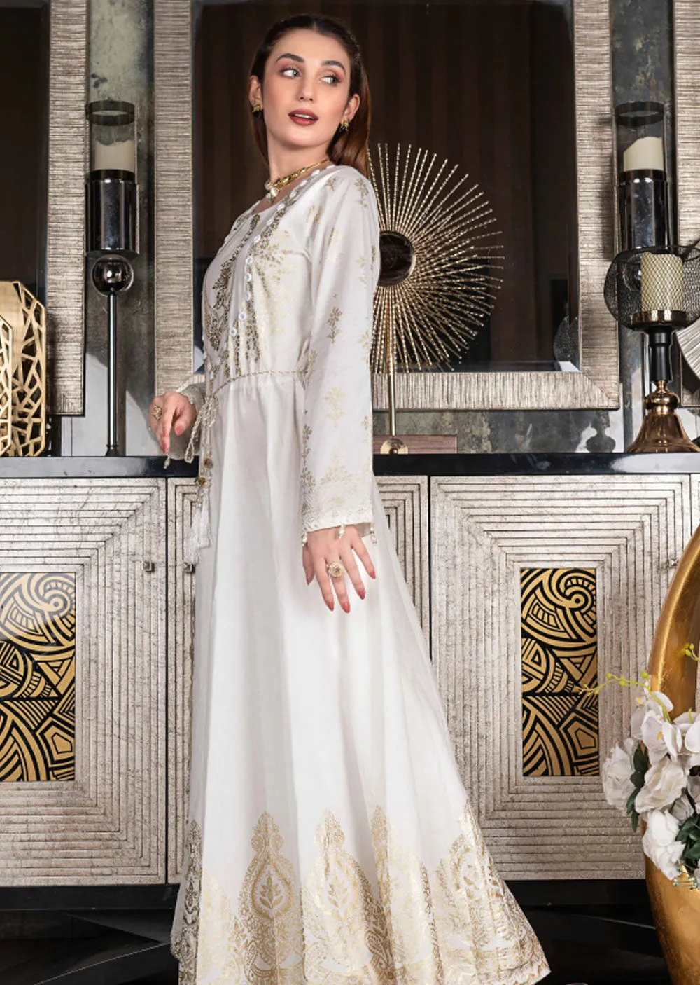 AL-601 - Readymade - Mother & Daughter Luxury Emboirdered Collection 2023