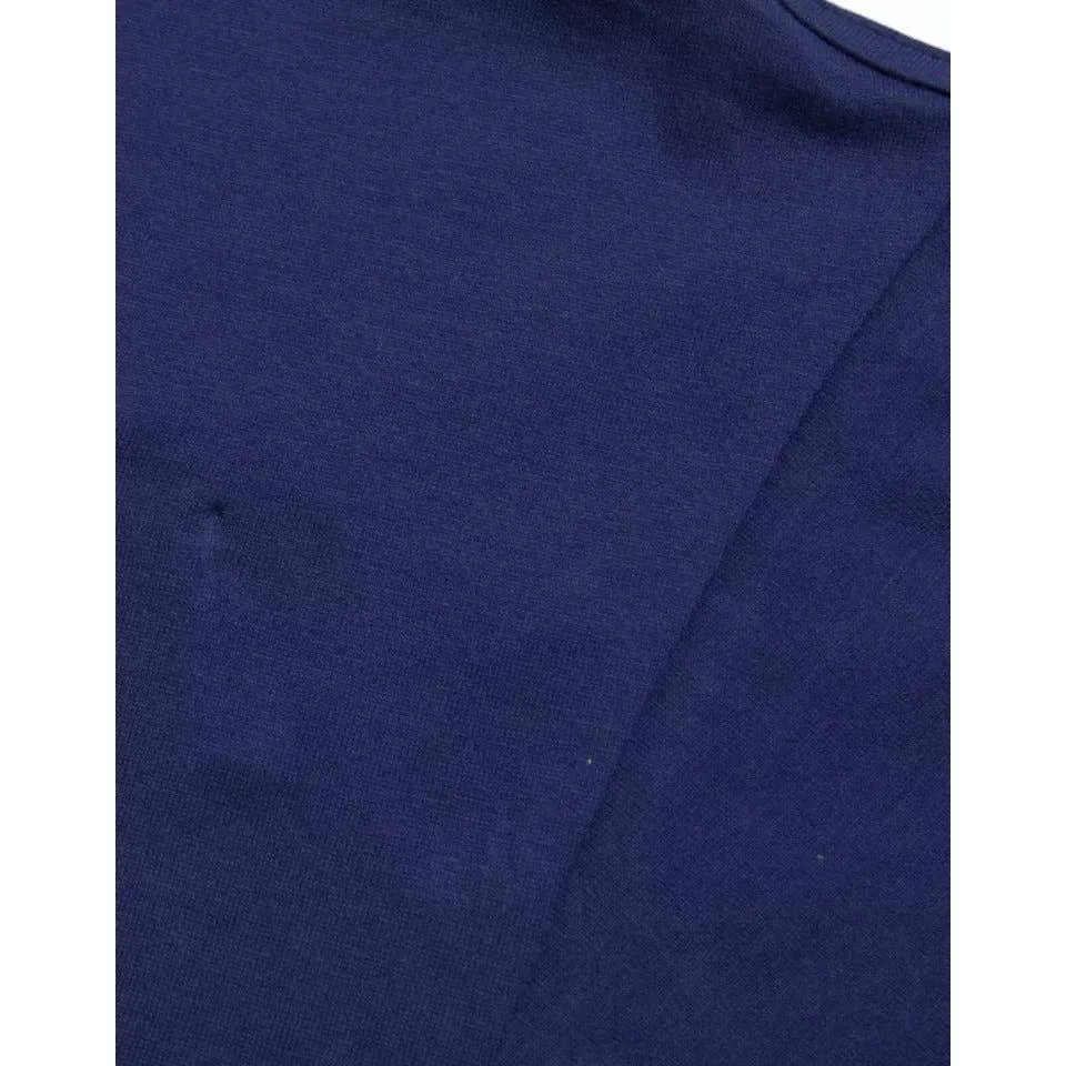 Dolce & Gabbana Royal Blue Round Neck Short Sleeve T-shirt