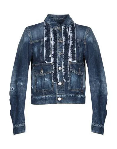 Dsquared2 Women Denim outerwear Blue 4 UK