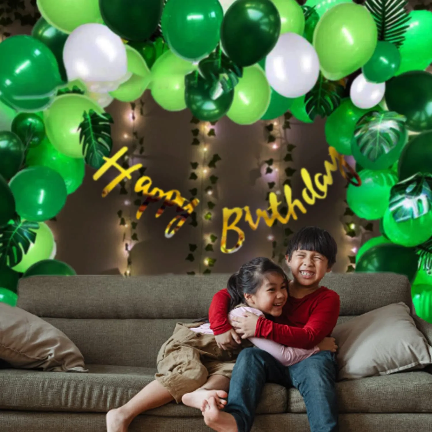 Jungle Theme Kids Birthday 55 Pcs - Decorating Items Birthday Party for Boy or Girl