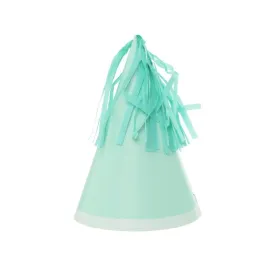 Tassel Party Hats 10 Pack - Classic Pastel Mint